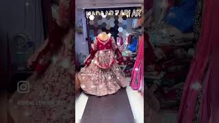 Madaar zari art bridal dress  beautiful zardozi work  red colour WhatsApp  9582871344 #madaarzariart