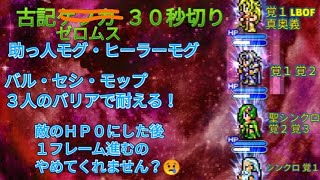 FFRK　クリダン古記　ゼロムス　３０秒切り　助っ人モグ