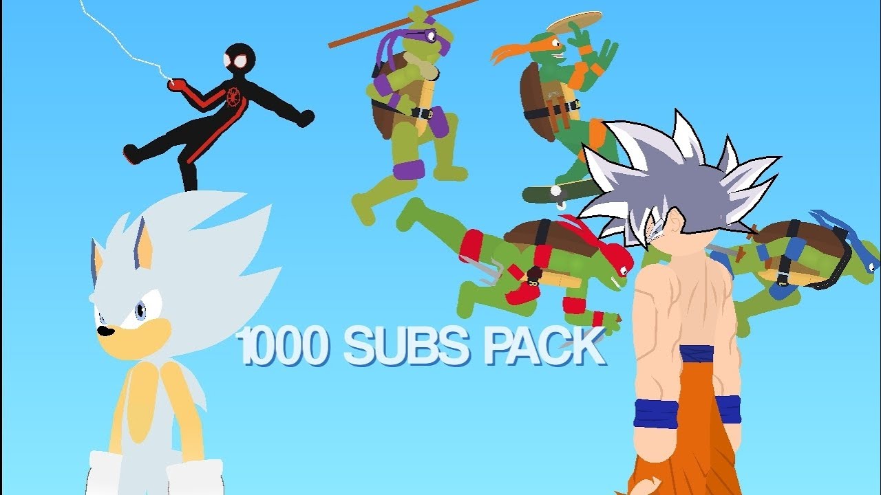 1000 Subscribers Pack Stick Nodes Tbr Animations Youtube