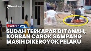 Meski Sudah Tumbang, Korban Carok 5 Lawan 1 di Madura Masih Terus Dikeroyok para Pelaku