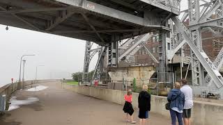 Duluth, Minnesota Lift Bridge - Coming Down