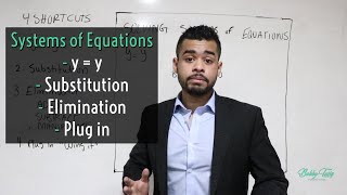 Systems of Equations by Elimination and Substitution | Algebra Basics | SAT Math - Lesson 1