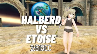 Halberd vs Etoise lv295 (2:51sec) | Toram Online Solo gameplay