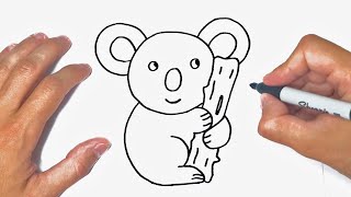 How to draw a Koala Step by Step | Koala Drawing Lesson