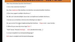 CAN A CLASS EXTEND AN INTERFACE IN JAVA