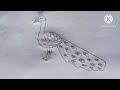 how to draw a beautiful peacock peacock drawing step by step tutorial मोर बनाना सिखाएं