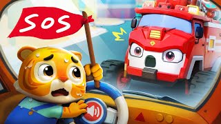 Baby's Trapped in the Bus | Fire Truck | Safety Song | Nursery Rhymes & Kids Songs | BabyBus