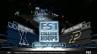 CBB on FS1 intro | Xavier @ Purdue | 11/13/23