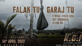 फलक तू गरज तू-Falak Tu Garaj Tu Lyrics | Suchetha Basrur | KGF Chapter 2 | Romantic Lyrics Songs | @
