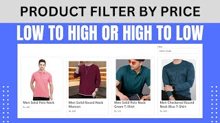 Product Filter by Price High to Low, Low to High in PHP AJAX | Product Filter Asc or Desc in PHP