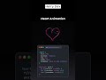❤️ Beautiful Heart Animation Using HTML, CSS & JS! 💖 | Web Dev Magic! ✨💻 #shorts #shortvideo #video