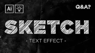 Sketch / Scribble Text Effect | Adobe Illustrator Quick Tips & Tricks #5