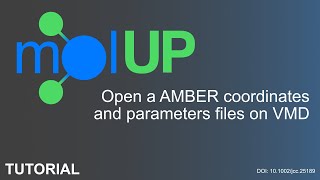 Open a AMBER coordinates and parameters files on VMD