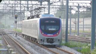 Korail Gyeongui-Jungang Line train arriving at Neunggok