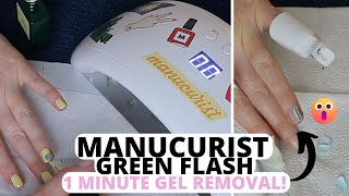 MANUCURIST GREEN FLASH REVIEW, DEMO \u0026 TIPS, 1 MINUTE GEL REMOVAL WITH MANUCURIST GREEN FLASH REMOVER