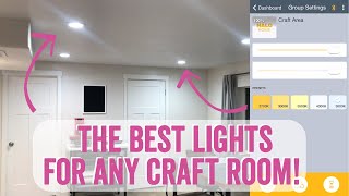 The Best Lights for a Craft Room!