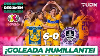 Resumen y goles | Tigres 6-0 Mazatlán | AP2023 Liga Mx Femenil J2 | TUDN