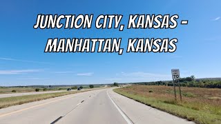 Junction City, Kansas to Manhattan, Kansas! Drive with me on a Kansas highway!