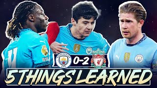 KHUSANOV IS GOING TO BE SPECIAL! 5 THINGS WE LEARNED | MANCHESTER CITY 0-2 LIVERPOOL