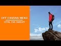 How to Create an Off Canvas Menu in HTML CSS and JavaScript