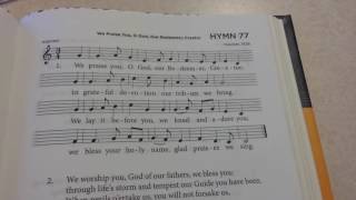 Hymn 77 verse 1 for memory work CanRef BoP