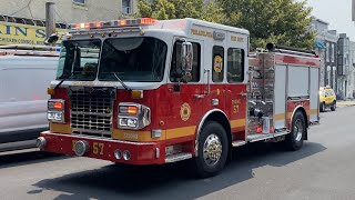 ⁴ᴷ Philadelphia Fire Department *** FIRST VIDEO *** Of *** BRAND NEW *** Engine 57 Responding {Q+H}