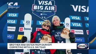 Brother and sister from Durham competing with U.S. Ski Team