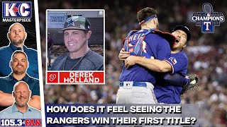 Derek Holland Celebrates The Rangers Winning Their First World Series | K\u0026C Masterpiece