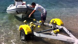 Remolque náutico galvanizado, rápido embarcadero, Quick-beach Amate en Almería