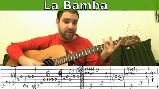 Tutorial: La Bamba - Fingerstyle Guitar (w/ TAB)