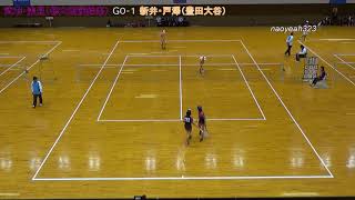 2019年 アゼリアカップ ソフトテニス 女子 準決勝 第二対戦 武市・浅見（修大附属鈴峯） 対 新井・戸澤（豊田大谷）