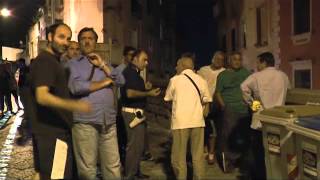 Napoli - Proteste fogna Capodimonte - Blocco strada, cinque mesi senza interventi -live- (04.09.13)