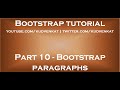 Bootstrap paragraphs