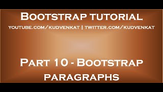 Bootstrap paragraphs