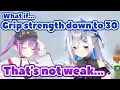 Kanata Grip Strength Would be 85 kg if She is Male, Fan Suggests【ENG Sub】【Amane Kanata/Hololive】