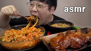 Today‘s menu Barbecue chicken bibimbap mukbang Legend koreanfood asmr