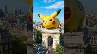 25 Pikachu Arc de Triomphe : 皮卡丘凯旋门  #funny #cutepokemon #宝可梦 #pikachu #pokemon #arcdetriomphe