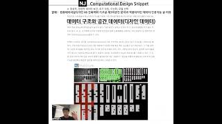 #ComputationalDesignLectureSnippet 69 발췌   컴퓨테이셔널디자인 47 건축학회 기고글 제3의공간 분석과 적용디자인 데이터 인공지능 글 리뷰 데이터 구