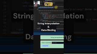 String Interpolation & Data Binding in Angular: Part one