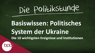 54. Politikstunde: Basiswissen „politisches System der Ukraine“