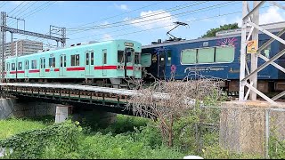 【西鉄電車】水都 西鉄3000形 3017 西鉄6000形 6506 高木小学校付近（20200831）