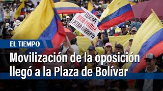 Movilización en contra del gobierno Petro se toma la Plaza de Bolívar | El Tiempo