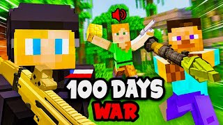 I Spent 100 Days on a WAR SMP SERVER in Minecraft… This is What Happened…