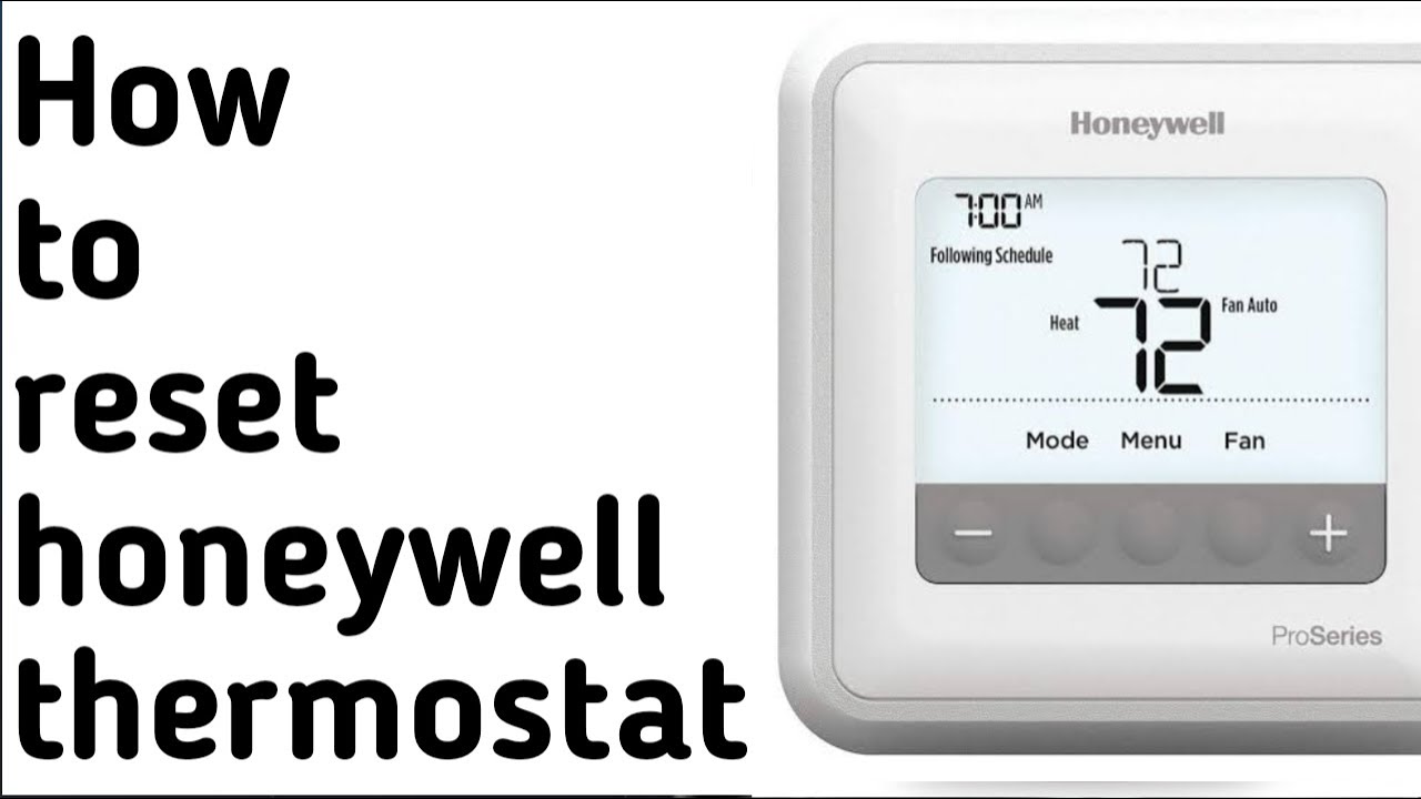 How To Reset A Honeywell Home Thermostat Simple Steps Thermostatneed
