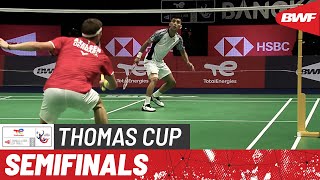BWF Thomas Cup Finals 2022 | India vs. Denmark | Semifinals