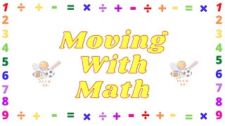 Moving With Math WORKOUT - At Home/School Kids Fun Fitness | Physical Education