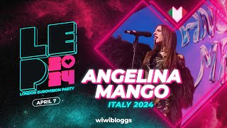 🇮🇹 Angelina Mango "Fila Indiana" - LIVE @ London Eurovision Party 2024