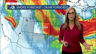 Flash Flood Watch for mtns, smoke returns to Colorado