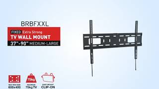 Crest Fixed Wall Mount - Extra Strong M-L - BRBFXXL