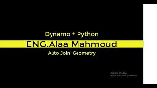 Auto Join Geometry Using Dynamo + Python